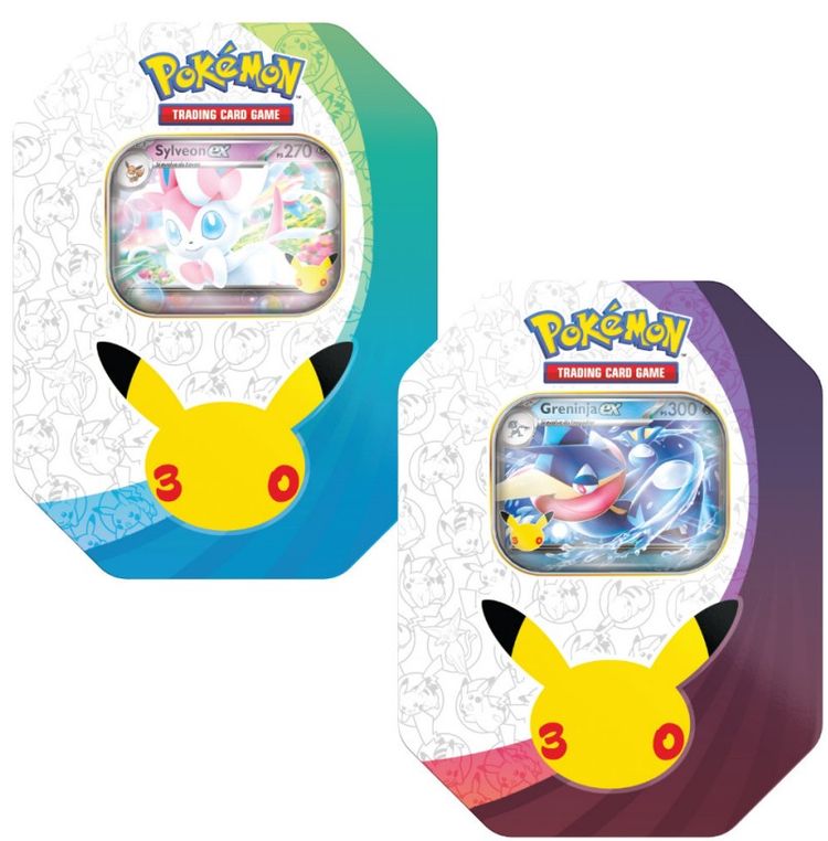 Pokemon 30th - Tin da Collezione Sylveon-ex e Greninja-ex (IT - Assortito)